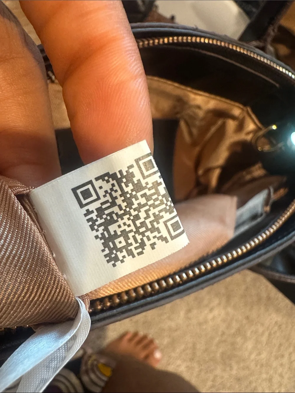 Burberry Beige Plaid Satchel with handles but no long strap